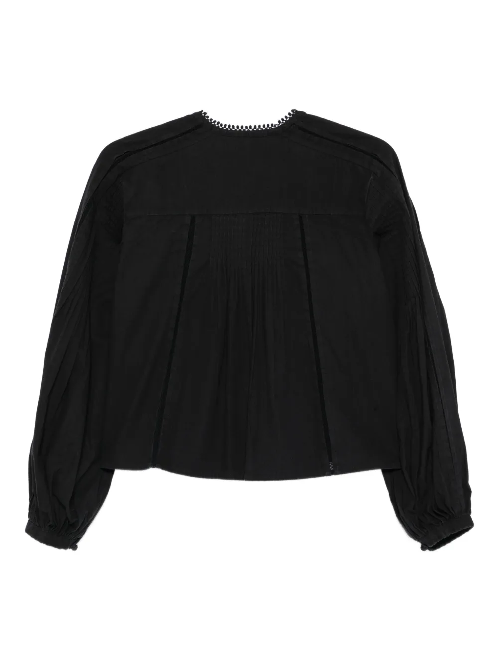 ISABEL MARANT Cubraly ruffled shirt - Zwart