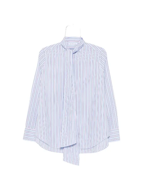 Manuel Ritz striped pussy-bow shirt