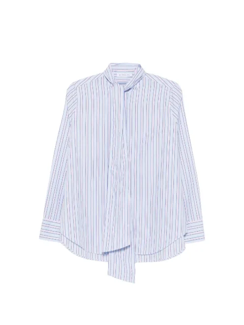 Manuel Ritz striped pussy-bow shirt