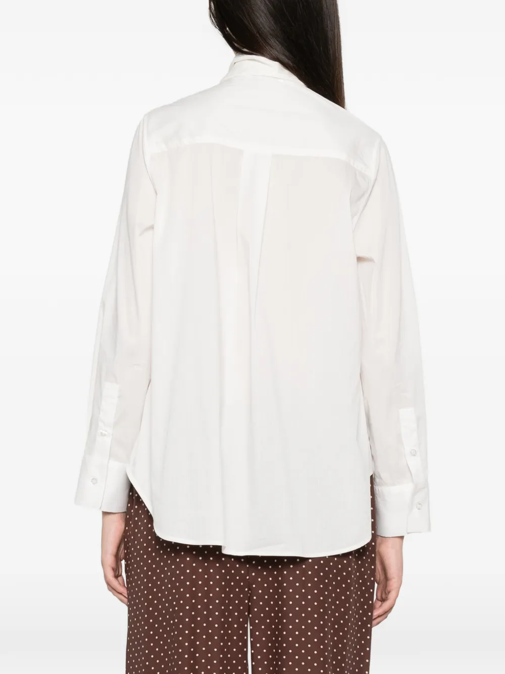 Manuel Ritz Blouse met strik Bruin