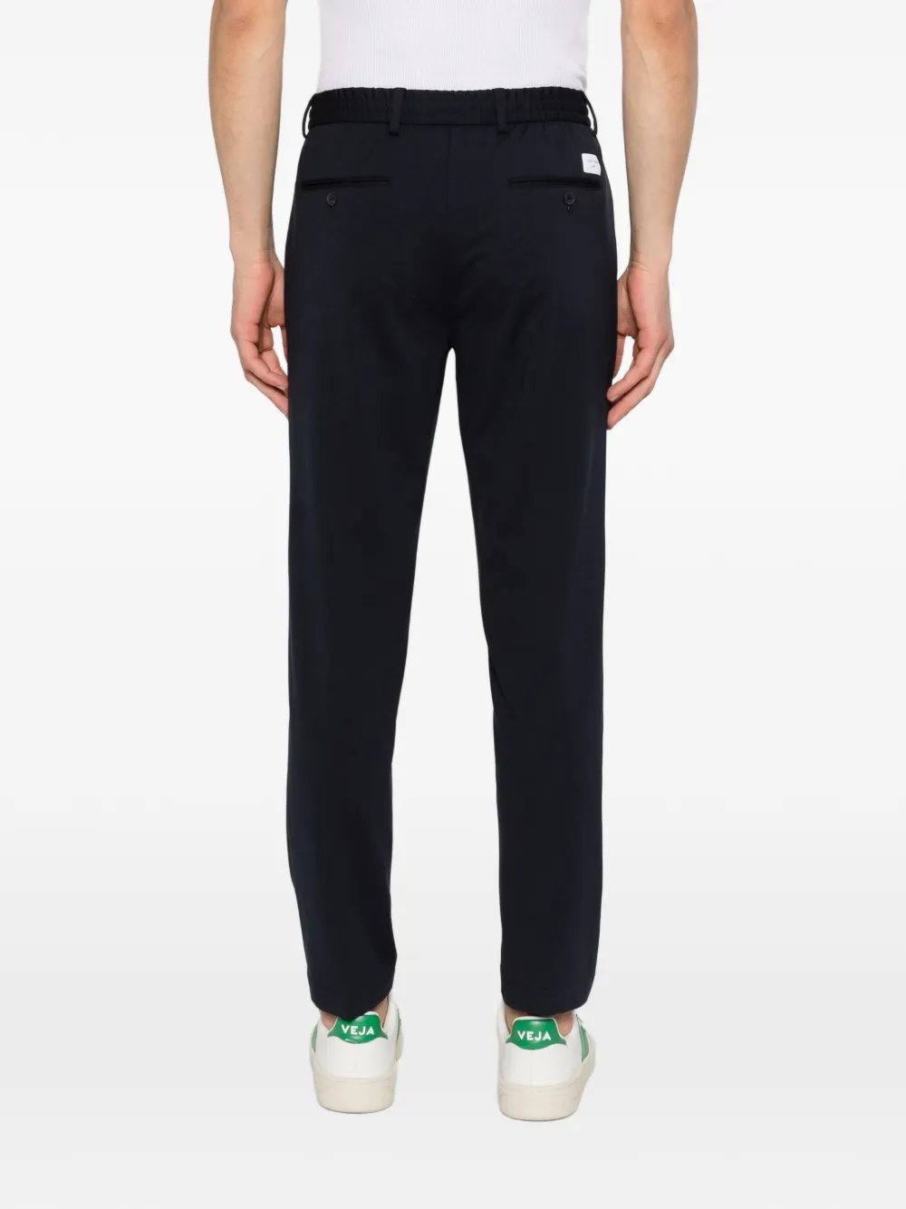 Manuel Ritz Broek met trekkoord en bedeldetail Blauw