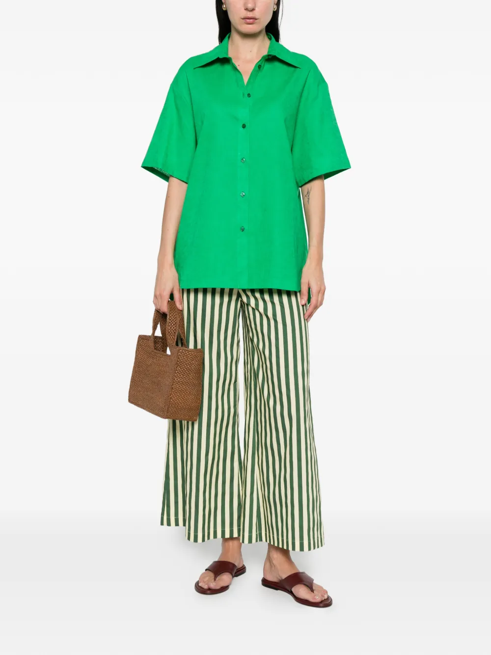  Manuel Ritz Camisa Con Botones - Verde 