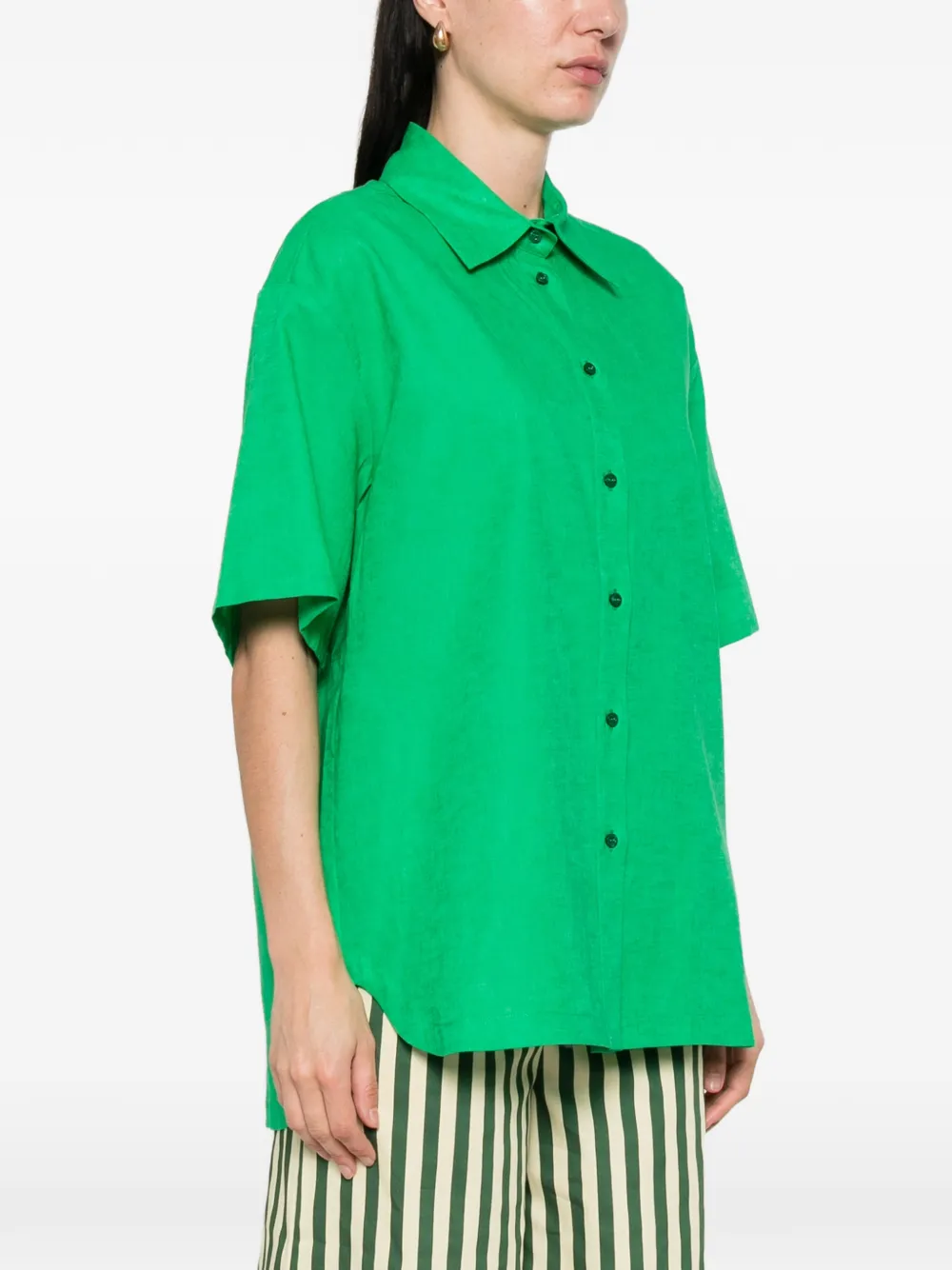  Manuel Ritz Camisa Con Botones - Verde 