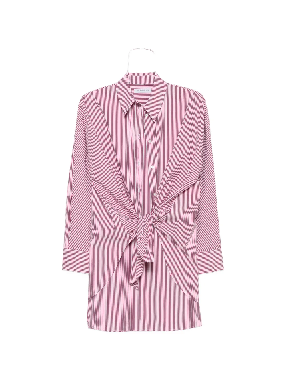 Manuel Ritz striped knot-detail mini dress - Rosso