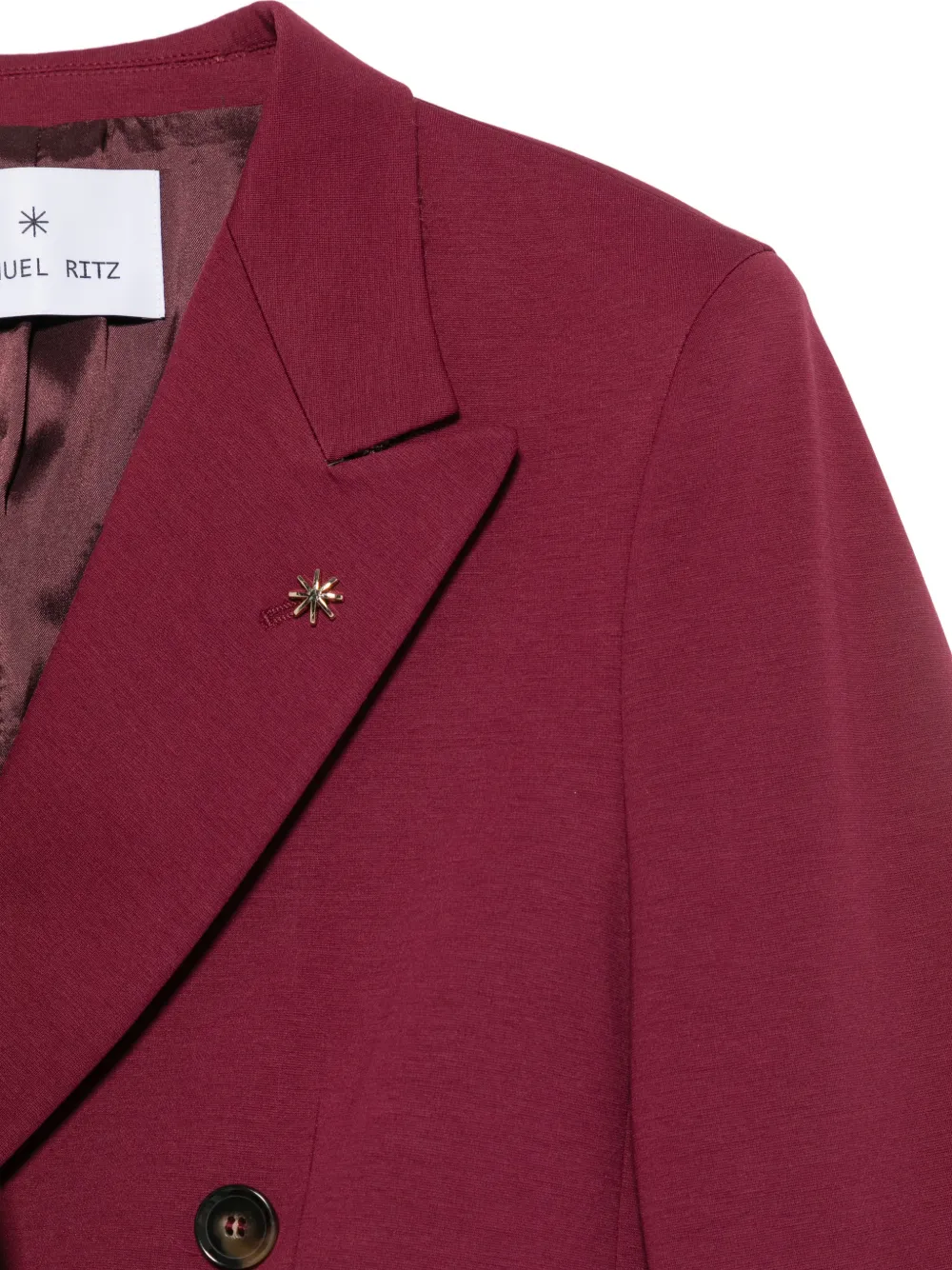  Manuel Ritz Chaqueta Con Solapas De Pico - Rojo 
