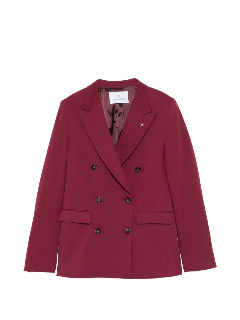 Manuel Ritz double-breasted peak-lapels jacket - Rosso
