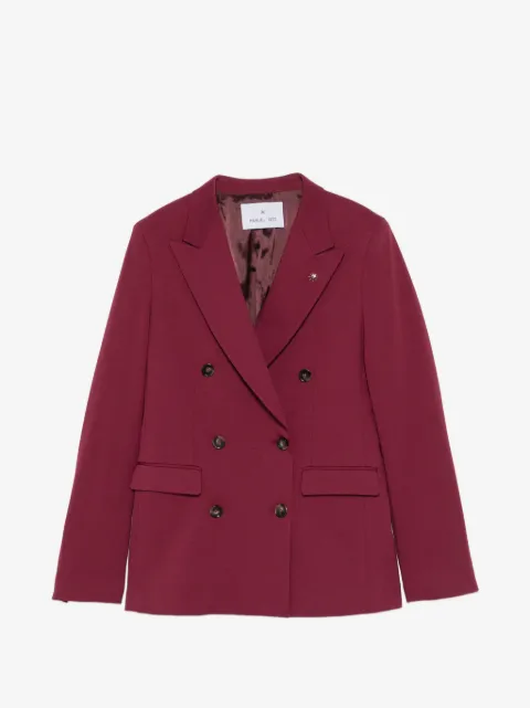 Manuel Ritz blazer con solapas de pico y doble botonadura