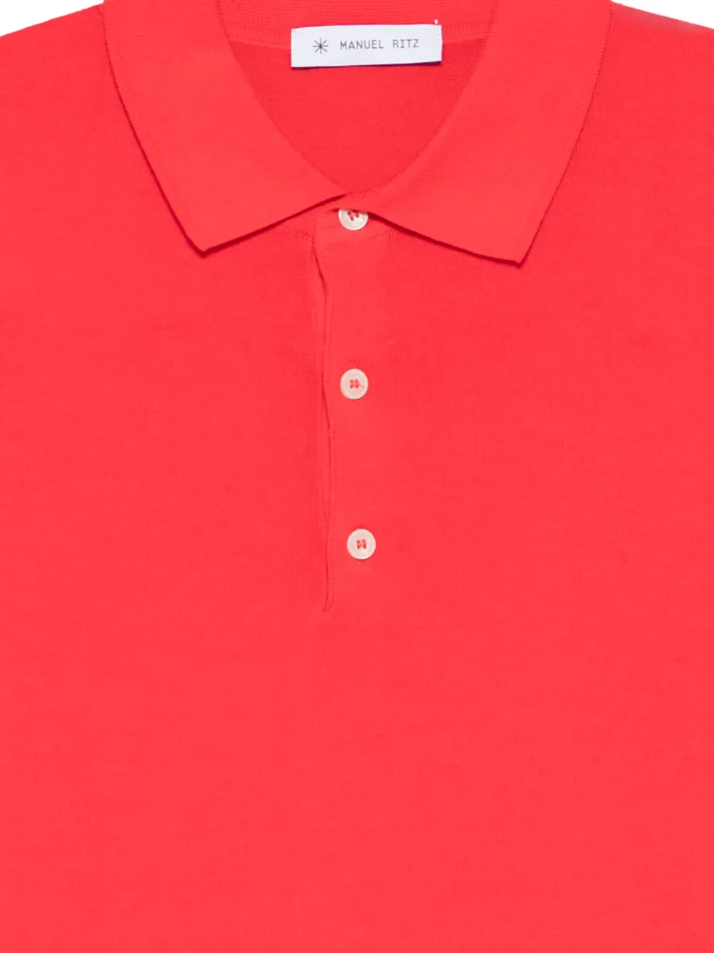 Manuel Ritz Katoenen poloshirt met korte mouwen Rood