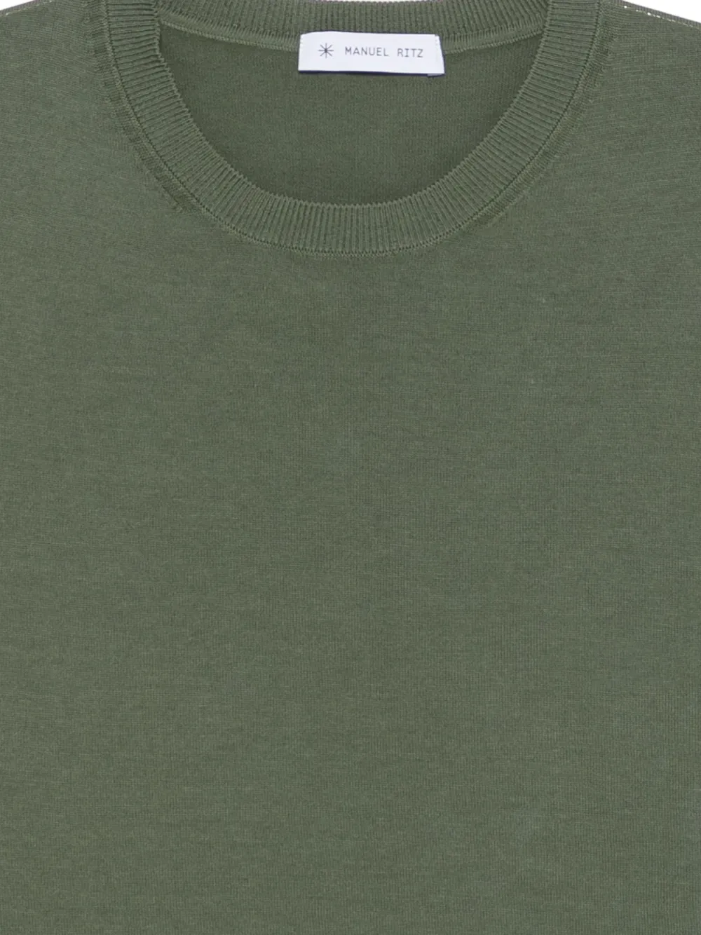 Manuel Ritz Fijngebreid T-shirt Groen