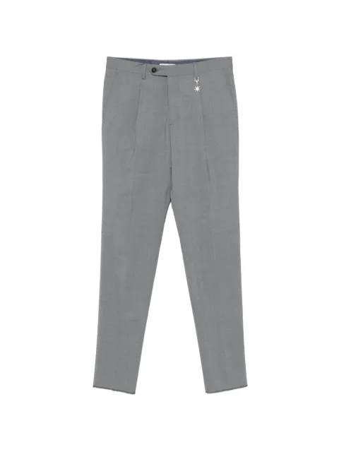 Manuel Ritz pleated charm-detail trousers