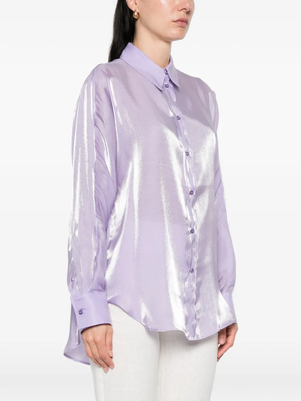  Manuel Ritz Camisa Con Botones - Morado 