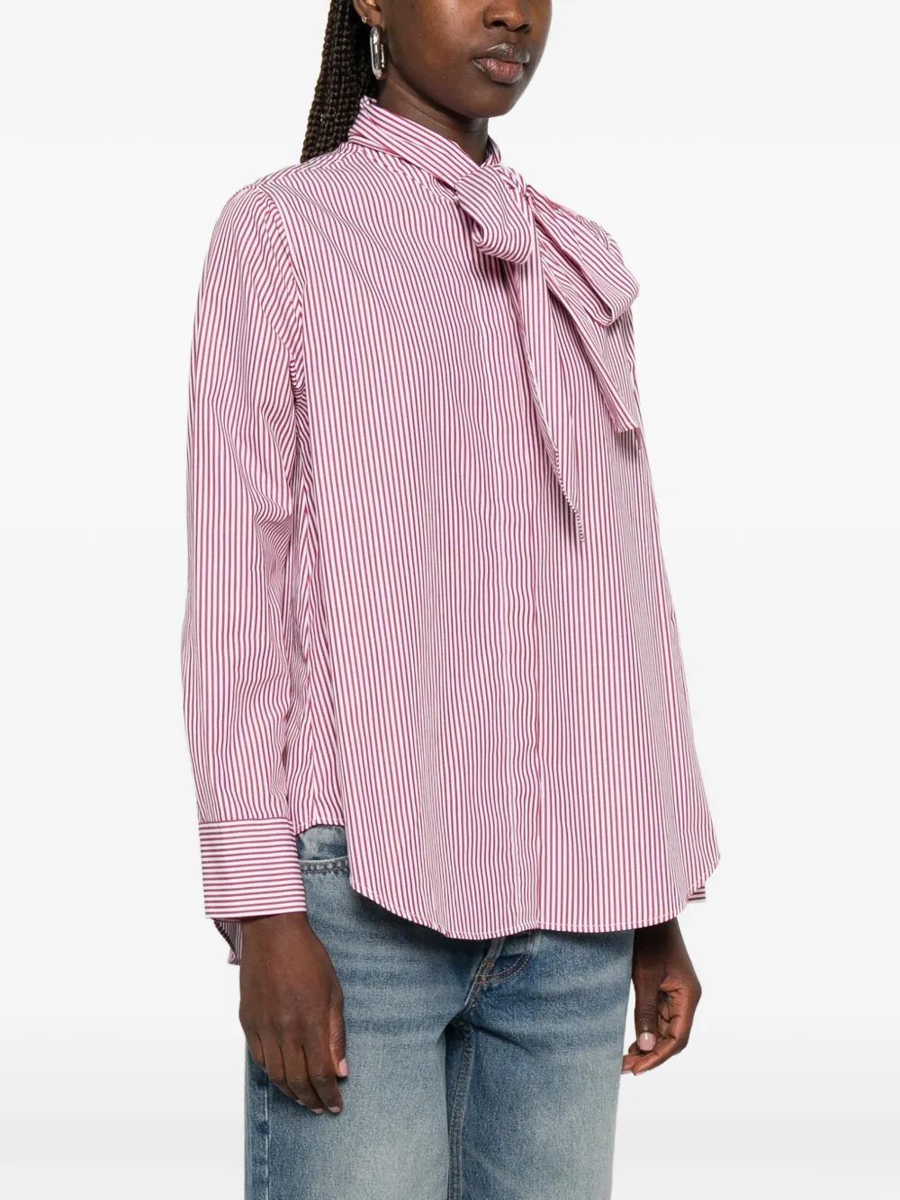 Manuel Ritz Gestreept shirt Rood