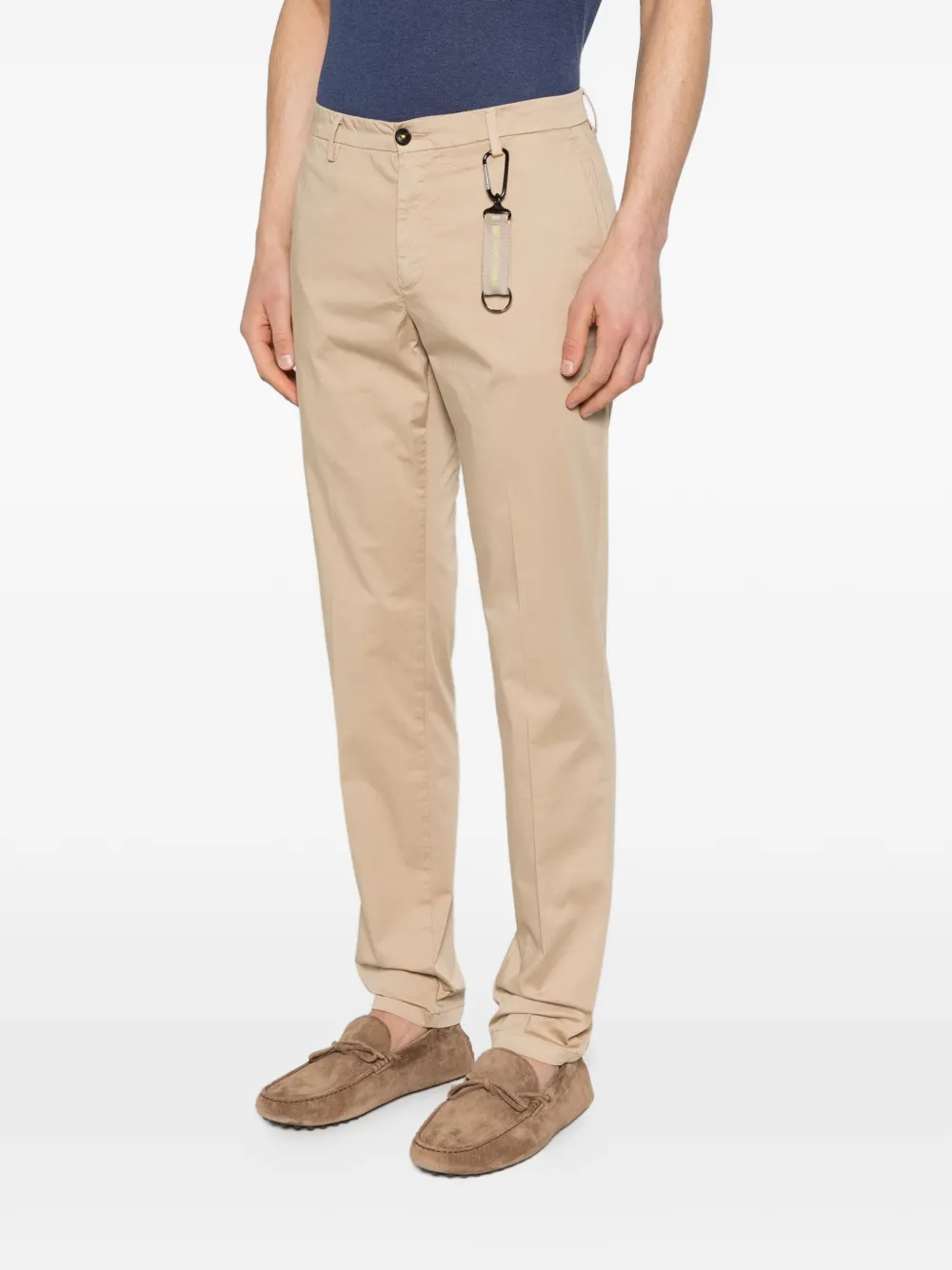  Manuel Ritz Belt-loops Skinny Trousers - Neutrals 