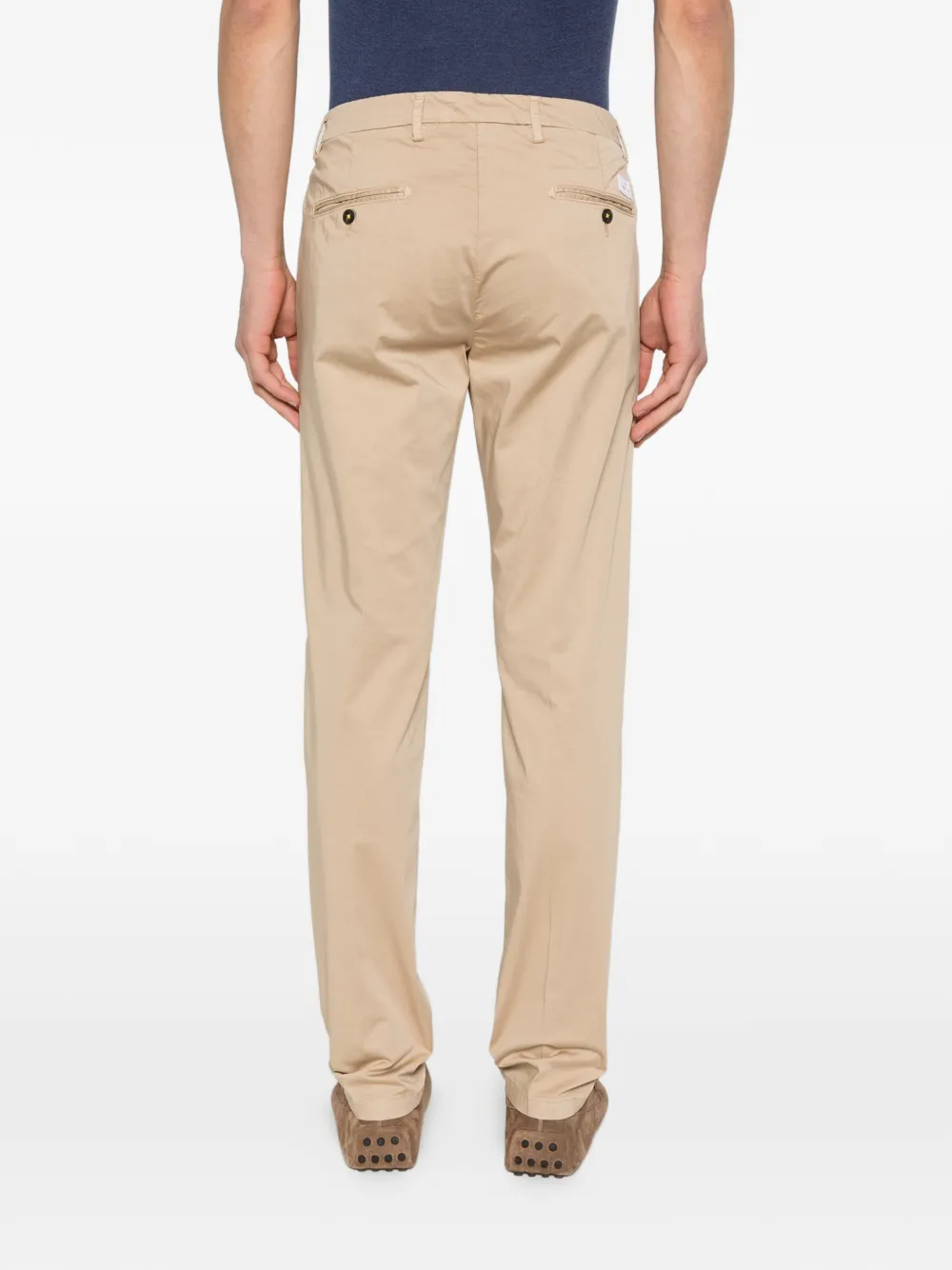Manuel Ritz Skinny broek met riemlussen Beige