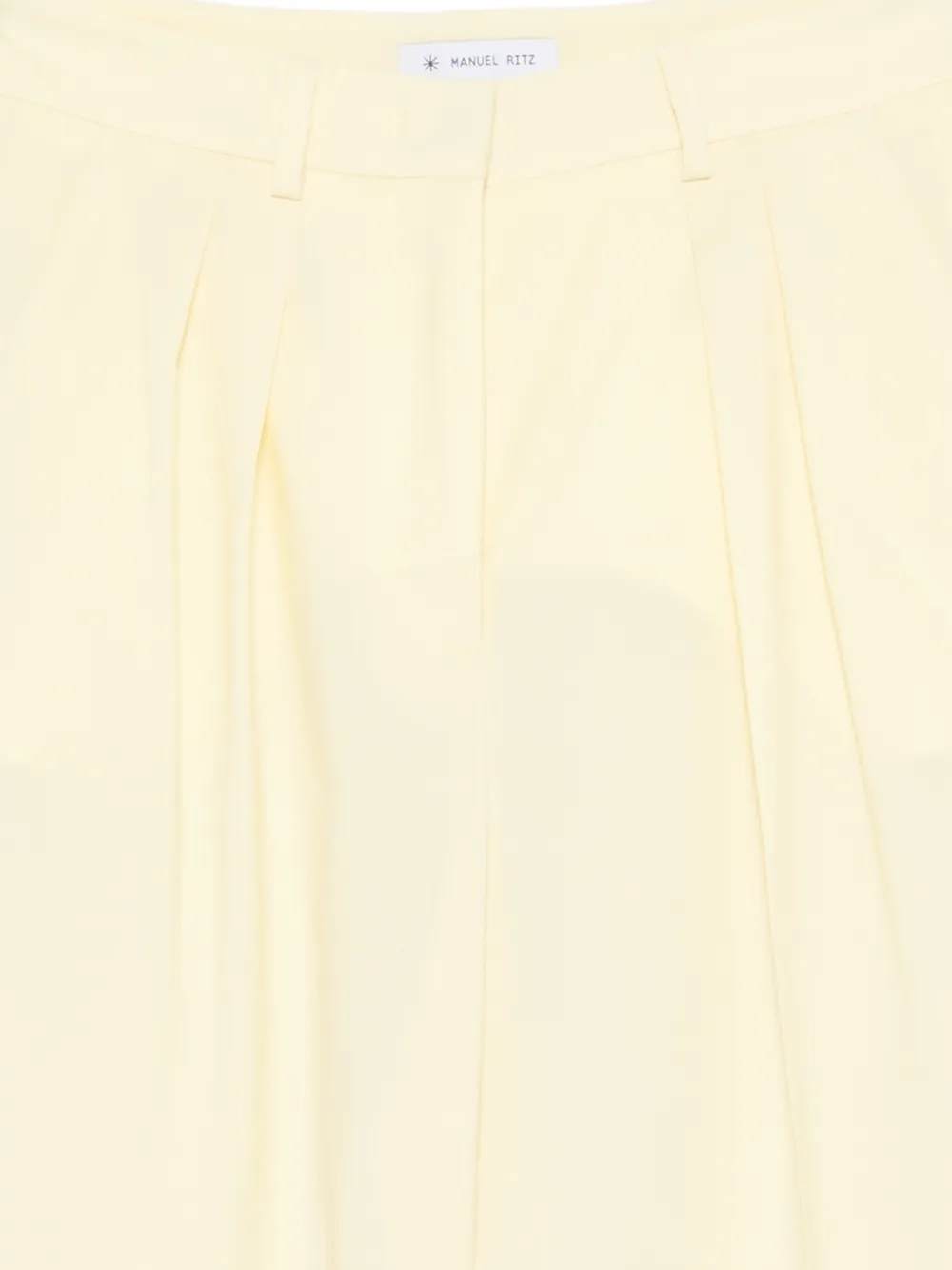  Manuel Ritz Pantalones Plisados - Amarillo 