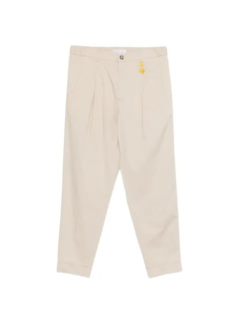 Manuel Ritz belt-loop pleated trousers