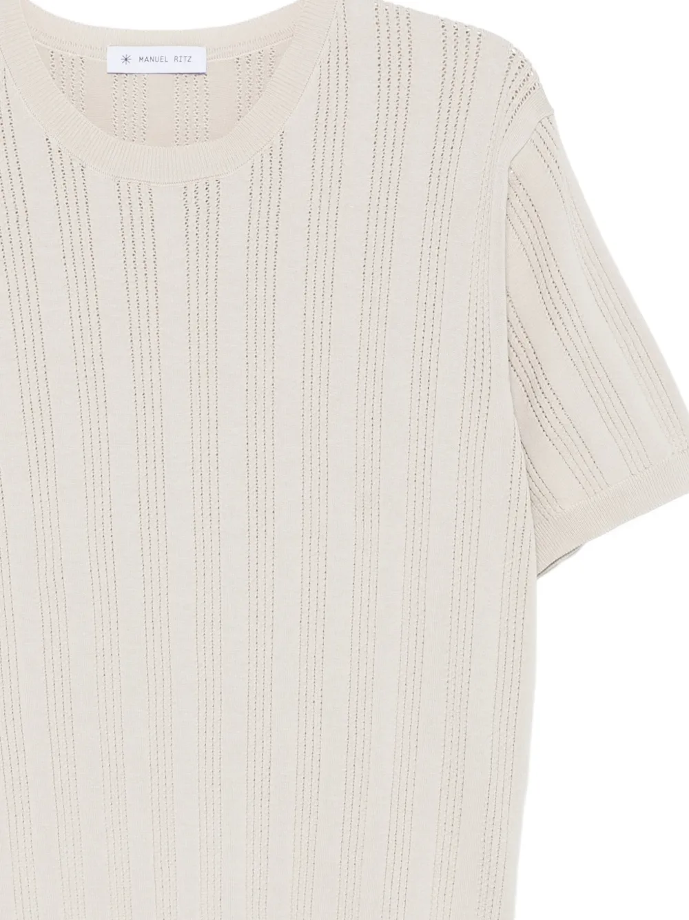  Manuel Ritz Round-neck T-shirt - Neutrals 