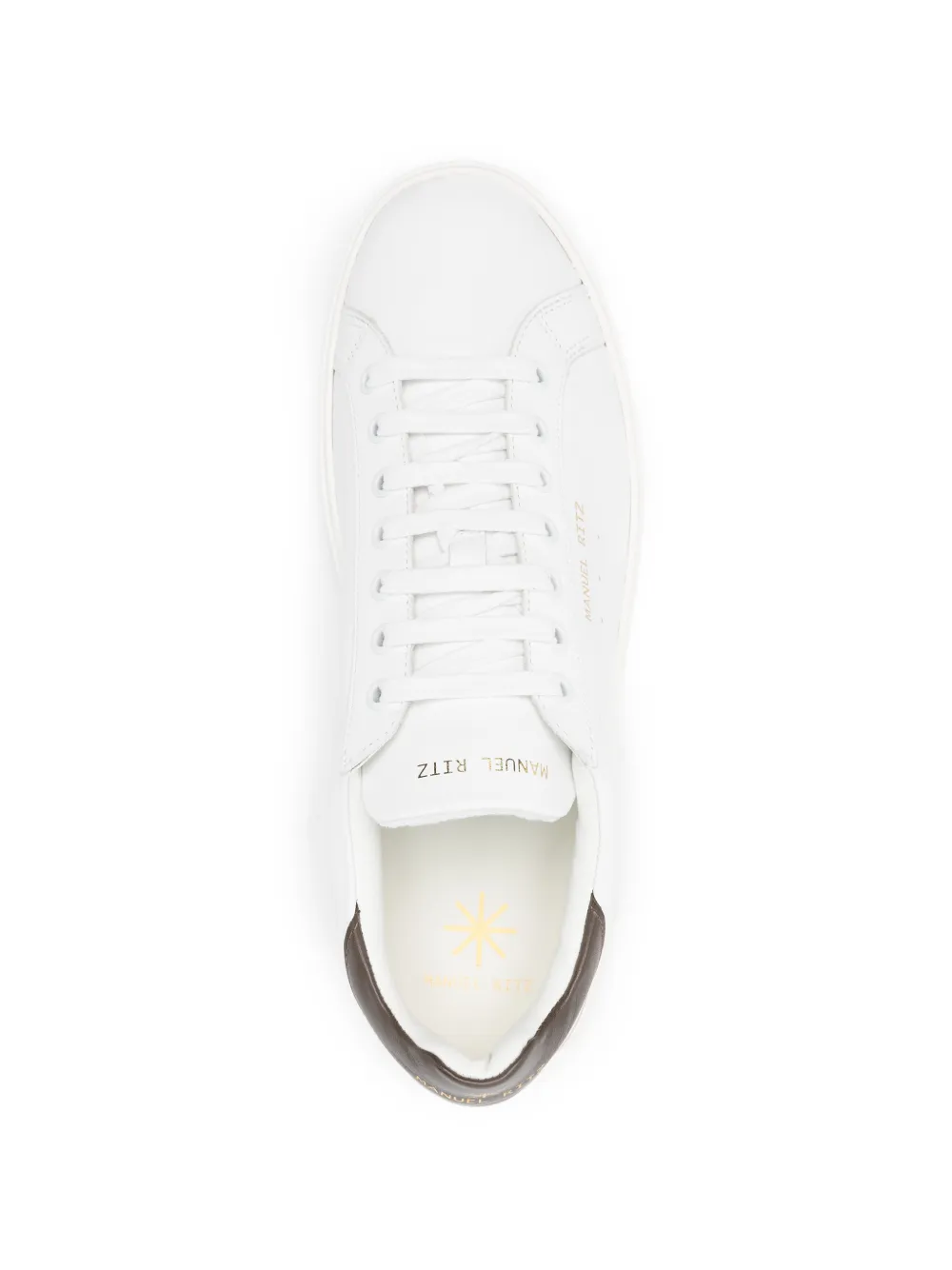 Manuel Ritz Sneakers met leren vlak Wit