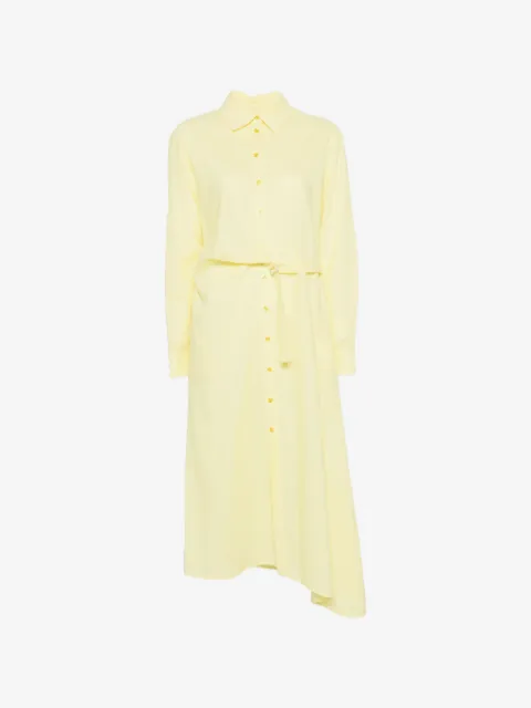 Manuel Ritz buttoned asymmetric midi dress