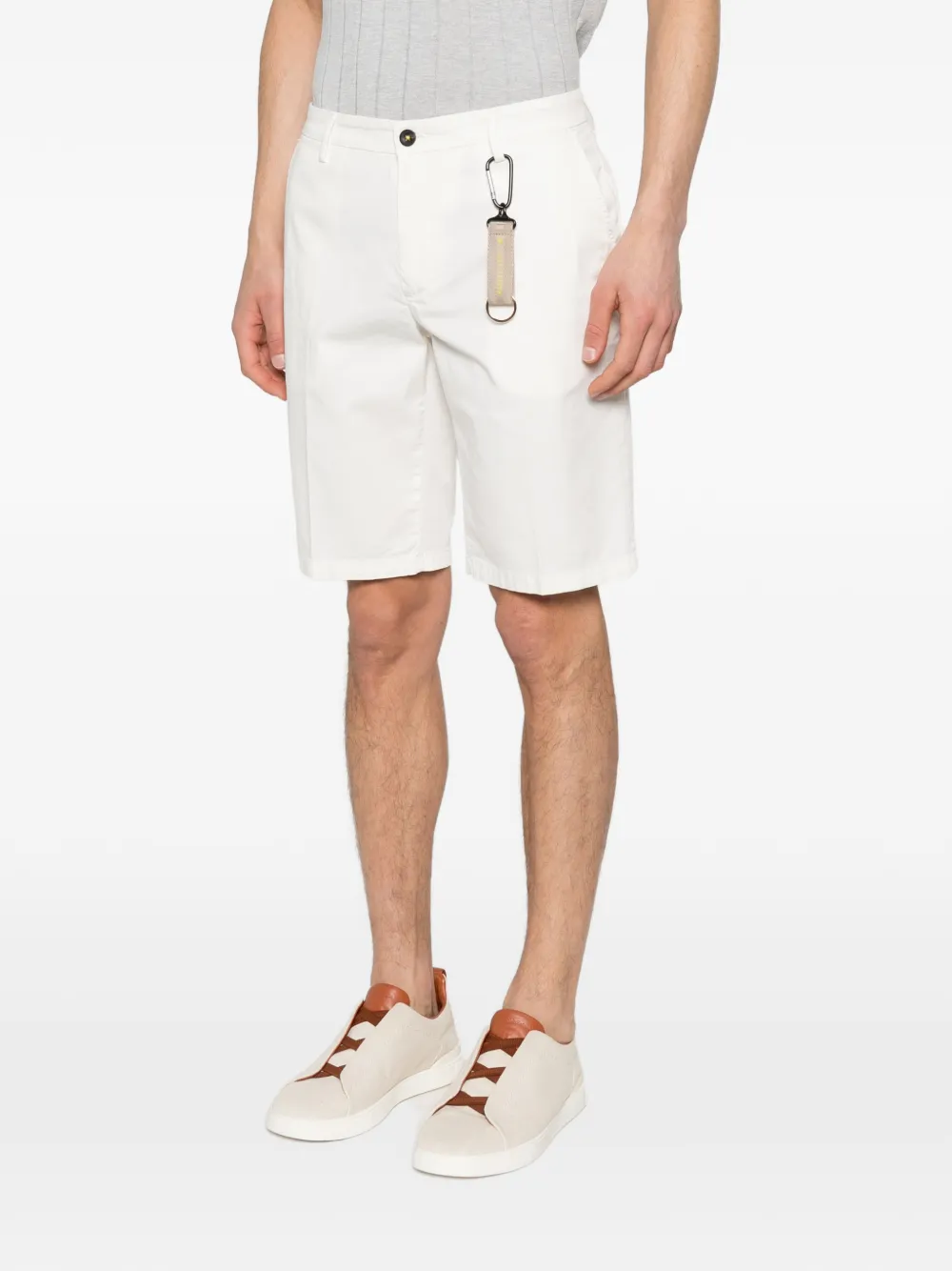  Manuel Ritz Chino Twill Bermuda Shorts - Neutrals 