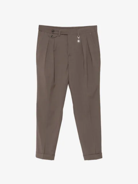 Manuel Ritz pantalones con pinzas y dobladillo vuelto
