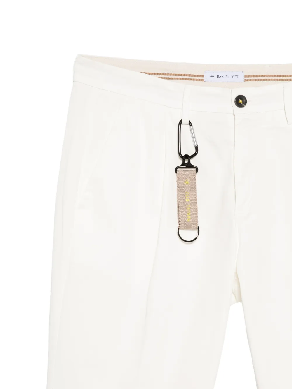  Manuel Ritz Zip-fly Trousers - White 