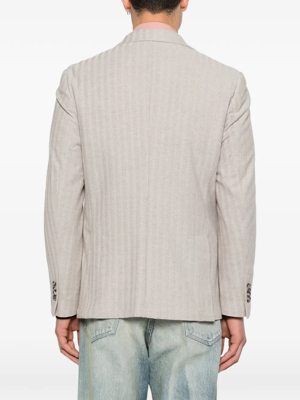 Manuel Ritz Blazer met zak en knopen Beige