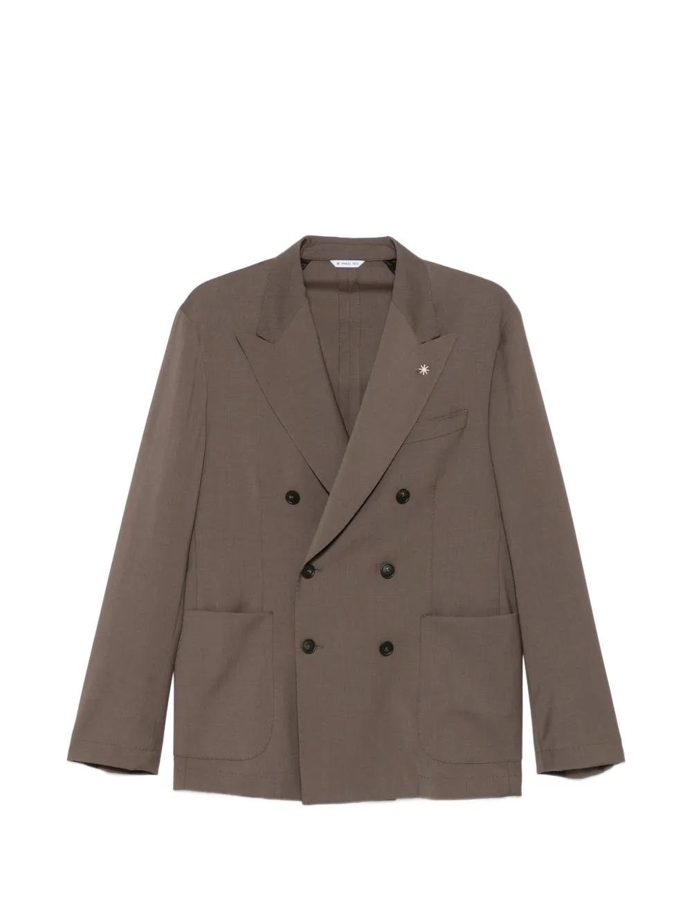 Manuel Ritz double-breasted jacket - Marrone