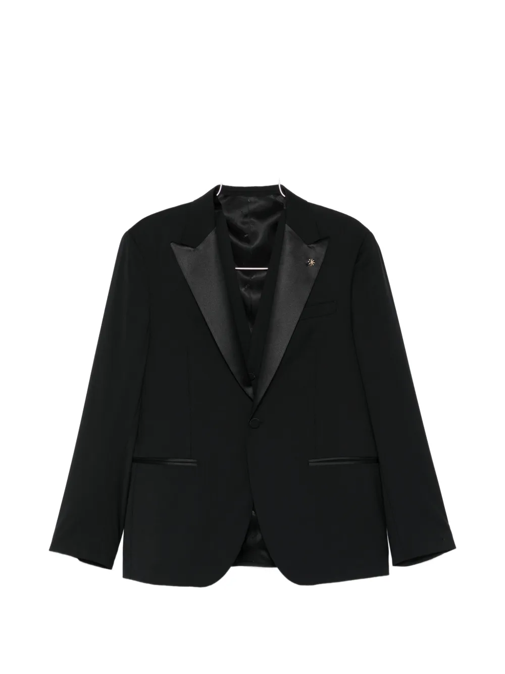 Manuel Ritz long-sleeve buttoned suit - Nero