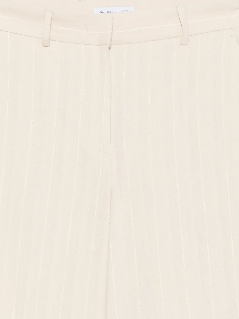 Manuel Ritz Broek met krijtstreep Beige