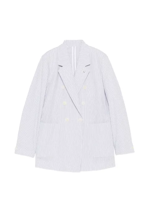 Manuel Ritz striped double-breasted jacket