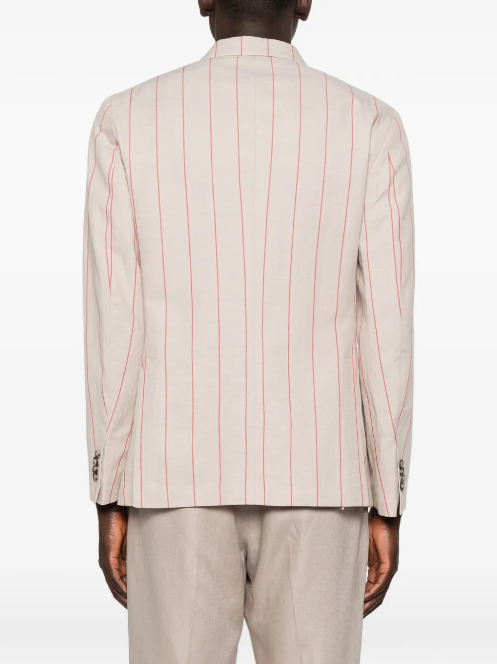 Manuel Ritz Gestreepte blazer Beige