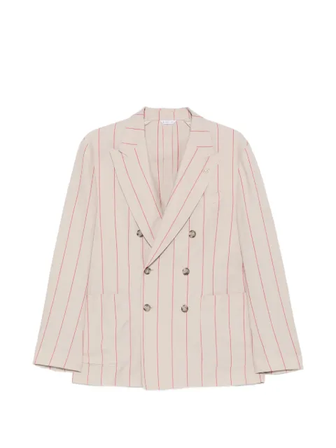 Manuel Ritz double-breasted striped blazer