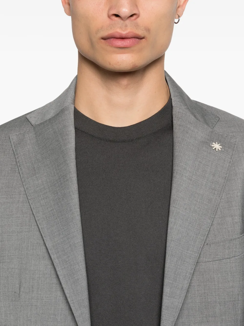 Manuel Ritz Blazer met opgestikte zak Grijs