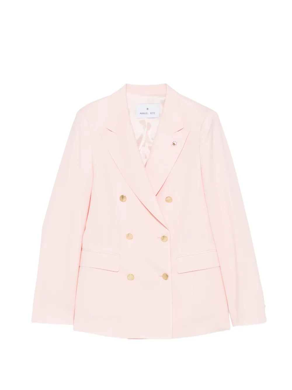 Manuel Ritz double-breasted peak-lapel jacket - Rosa