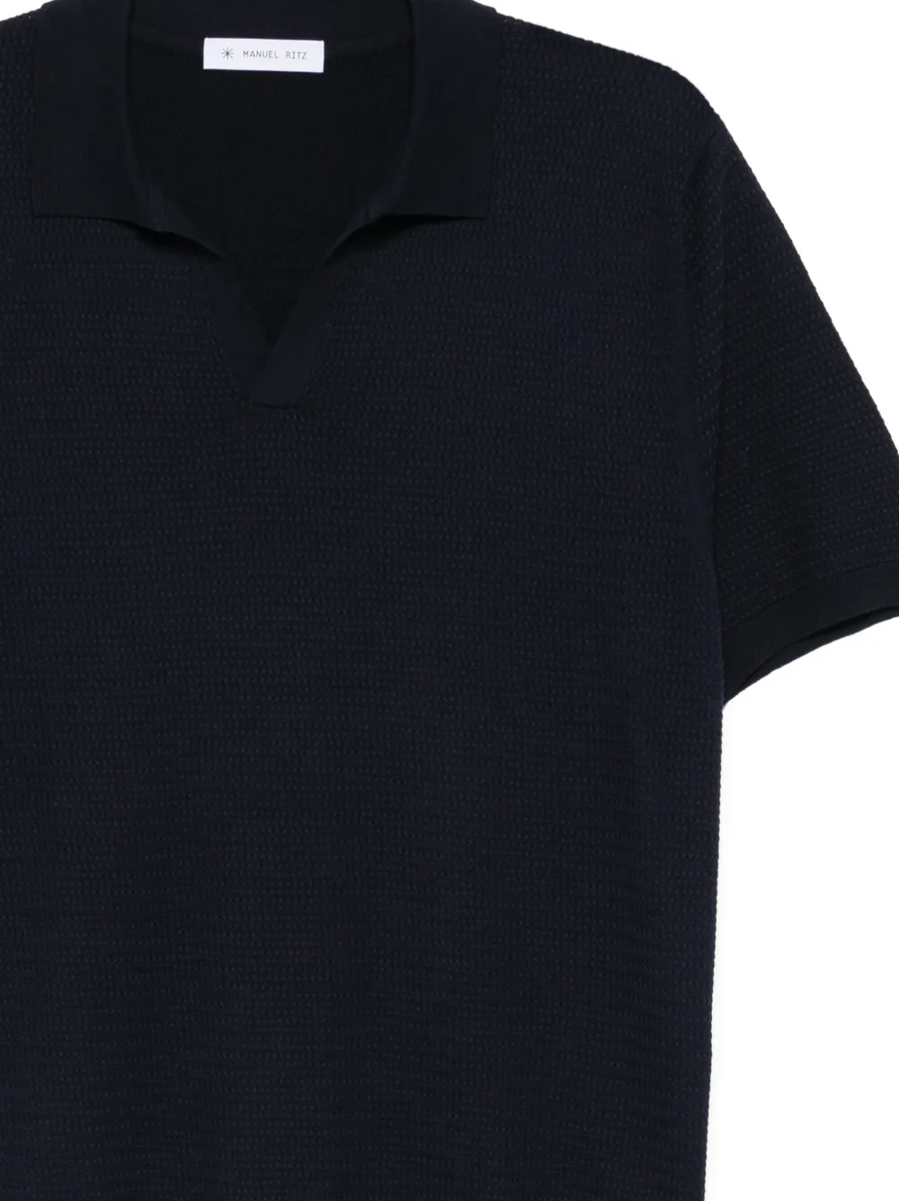  Manuel Ritz V-neck T-shirt - Blue 