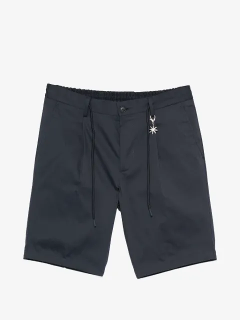 Manuel Ritz Plissierte Shorts mit Kordelzug