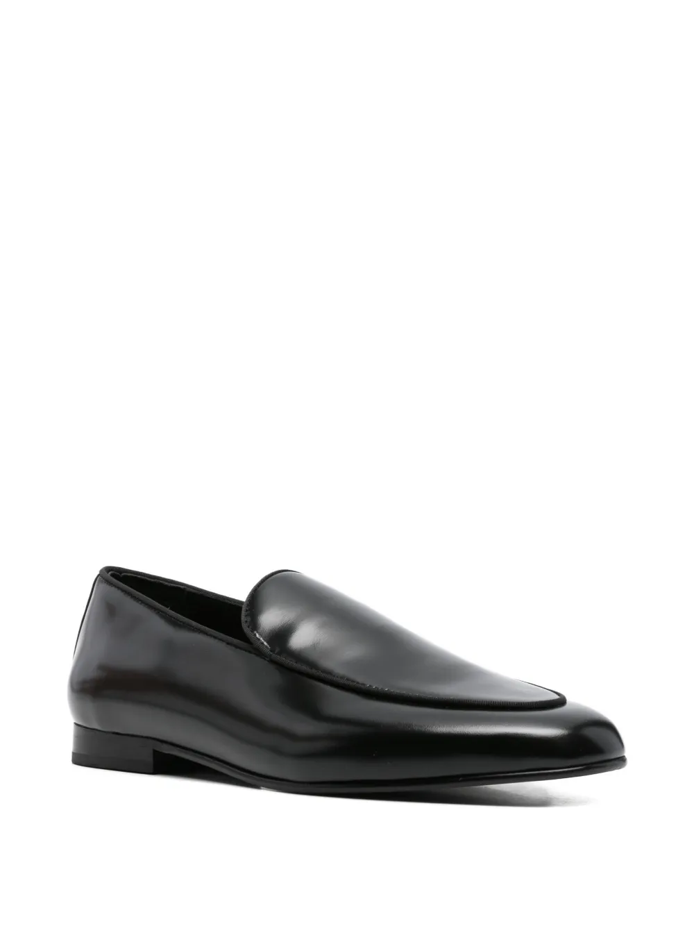 Manuel Ritz Leren loafers Zwart