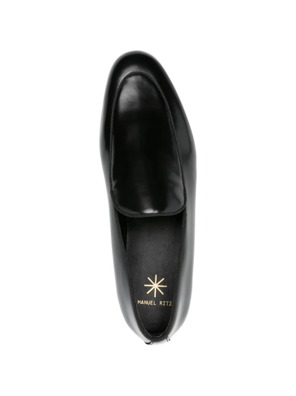 Manuel Ritz Leren loafers Zwart