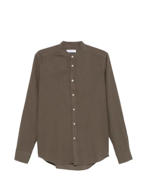 Manuel Ritz collared cotton linen shirt