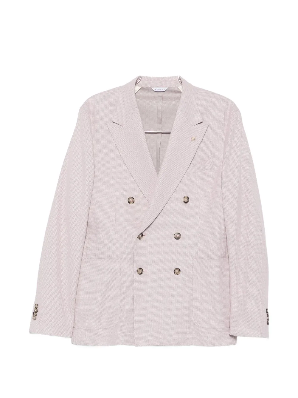 Manuel Ritz double-breasted piqué jacket - Rosa