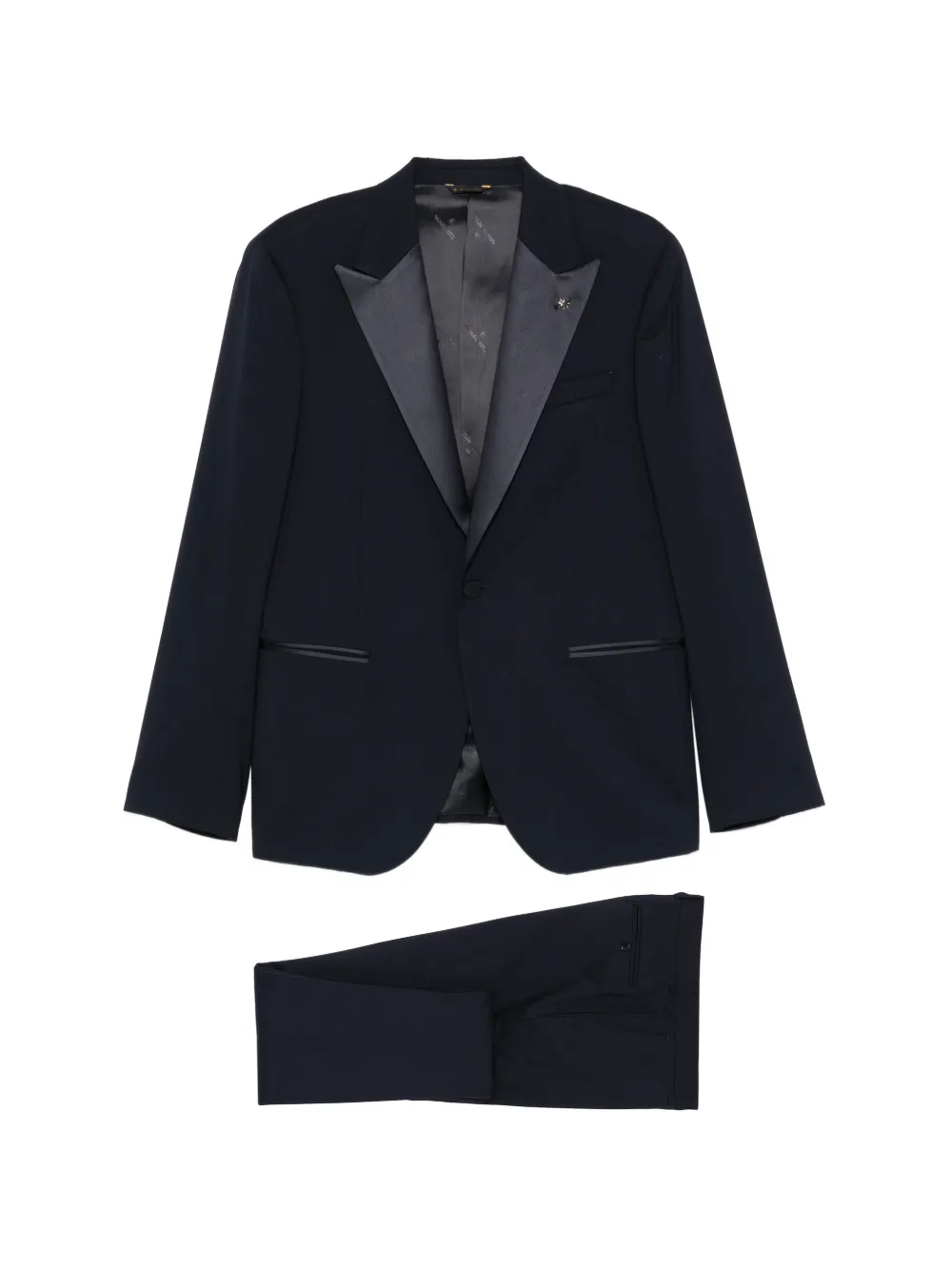 Manuel Ritz long-sleeve pocket suit - Blu