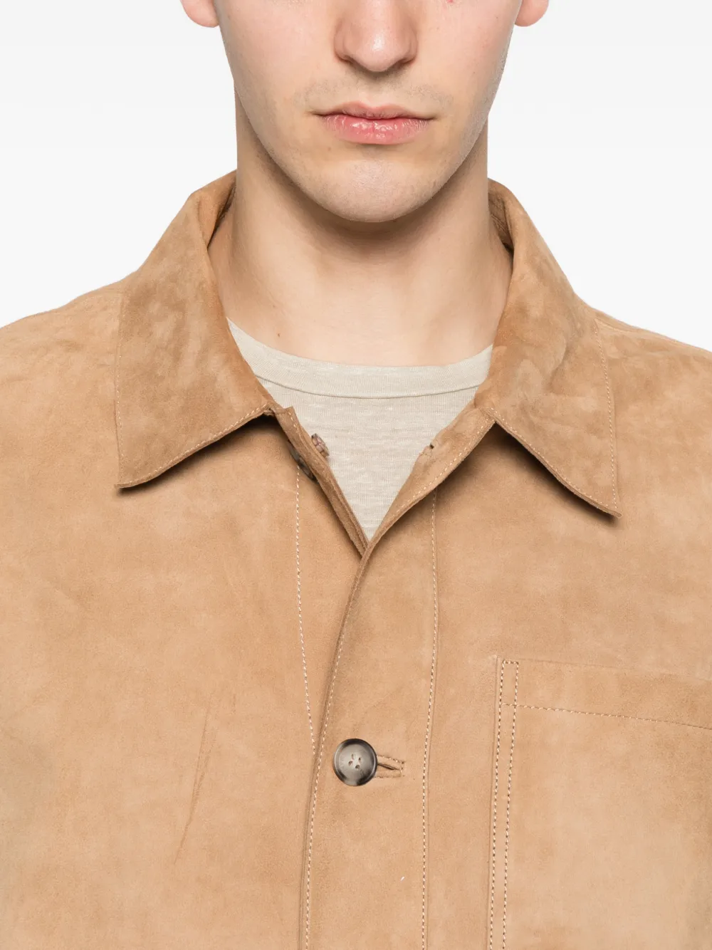 Manuel Ritz Jack met lange mouwen Beige
