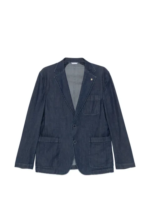 Manuel Ritz notched-lapels denim jacket