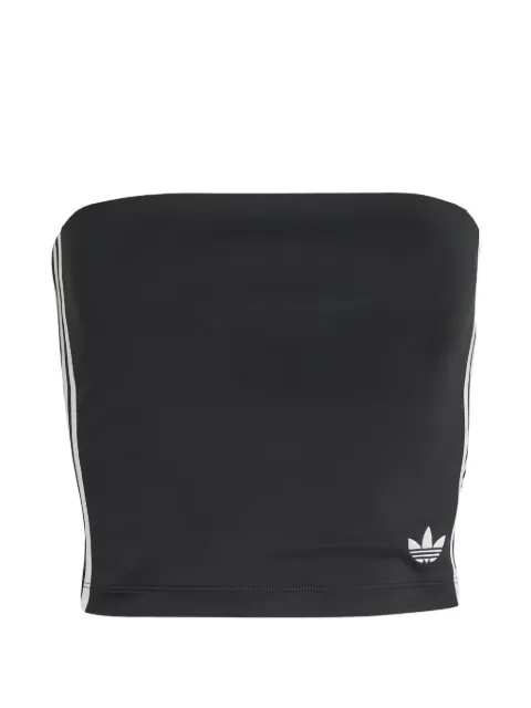 adidas top tipo bandeau con estampado de rayas