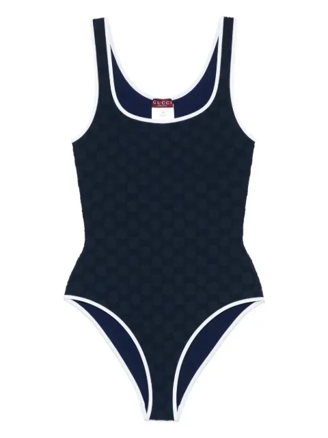 Gucci Pre-Owned contrast-trim swimsuit