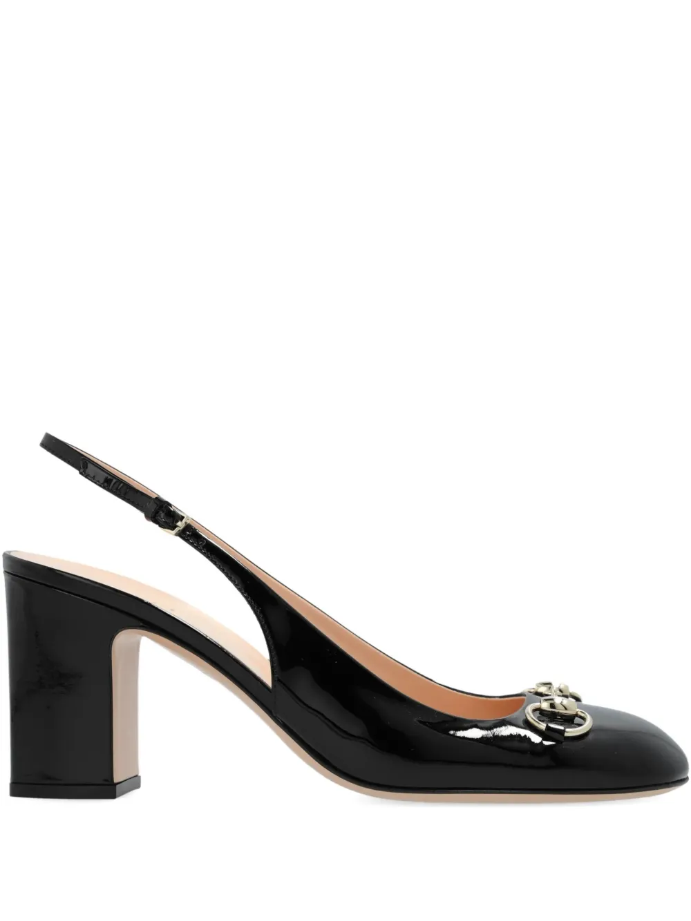 Gucci Pre-Owned Horsebit-detail slingback pumps - Schwarz