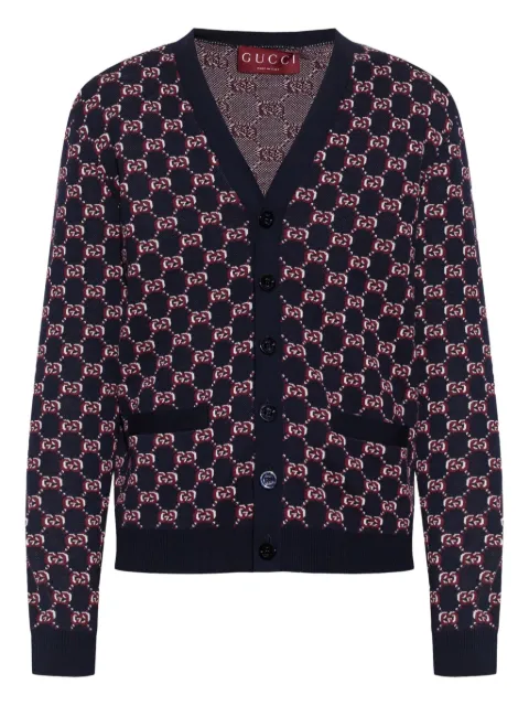 Gucci Pre-Owned monogram wool cardigan