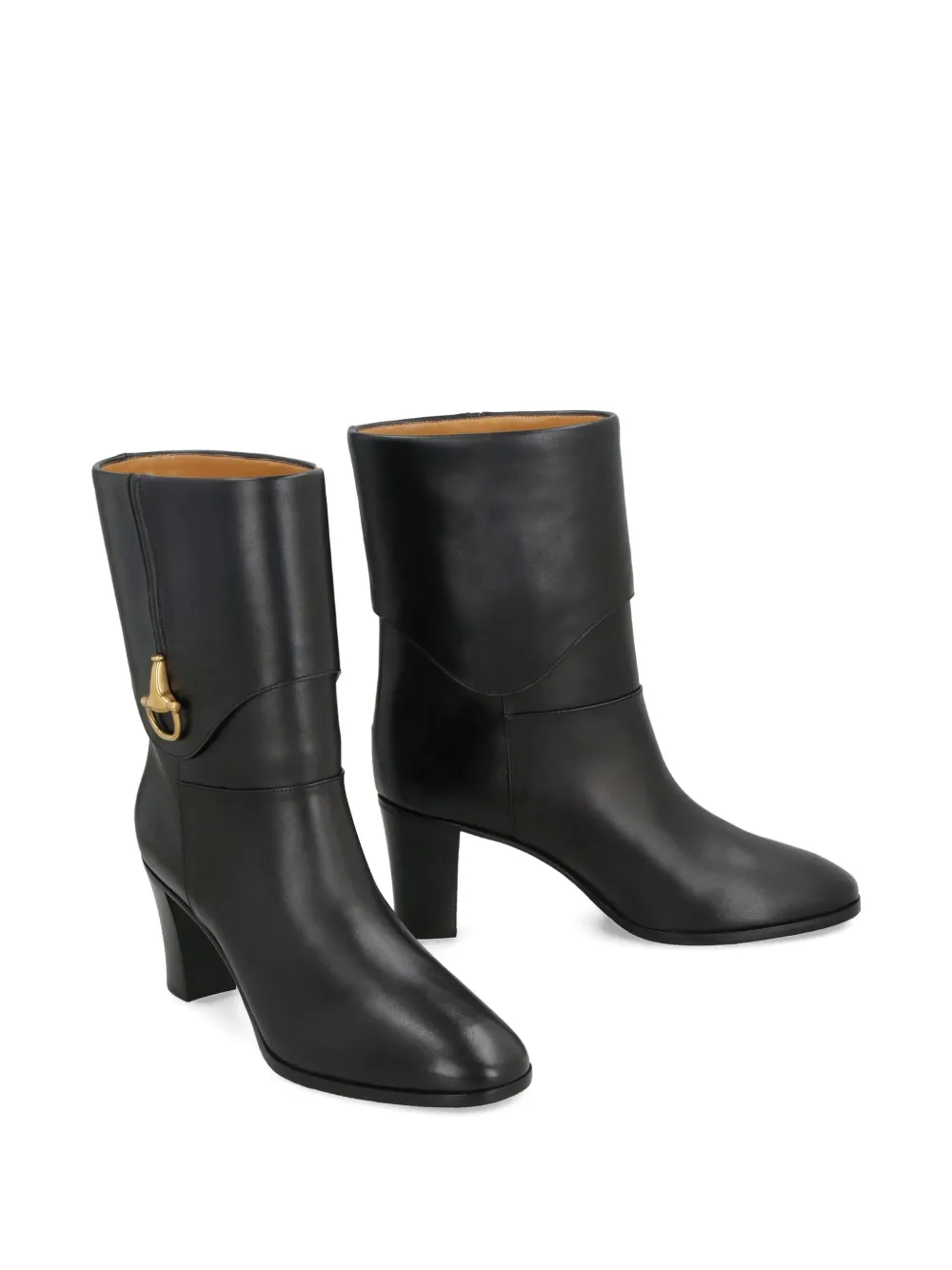 Gucci Pre-Owned Leren enkellaarzen - Zwart