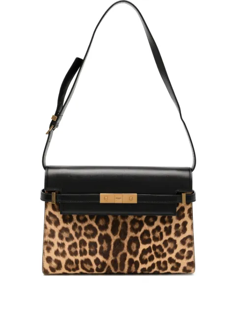 Saint Laurent Pre-Owned sac porté épaule Manhattan bordure en crin de poney